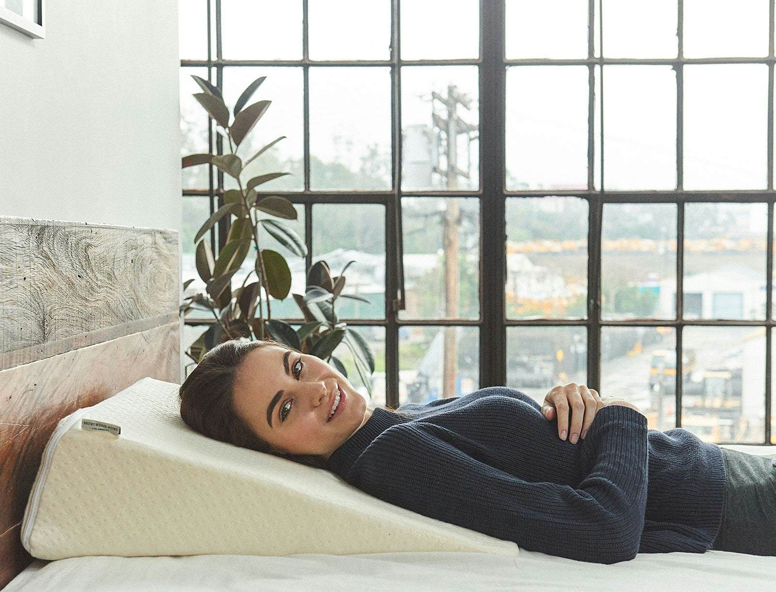 Latex Foam Wedge Pillow Brentwood Home